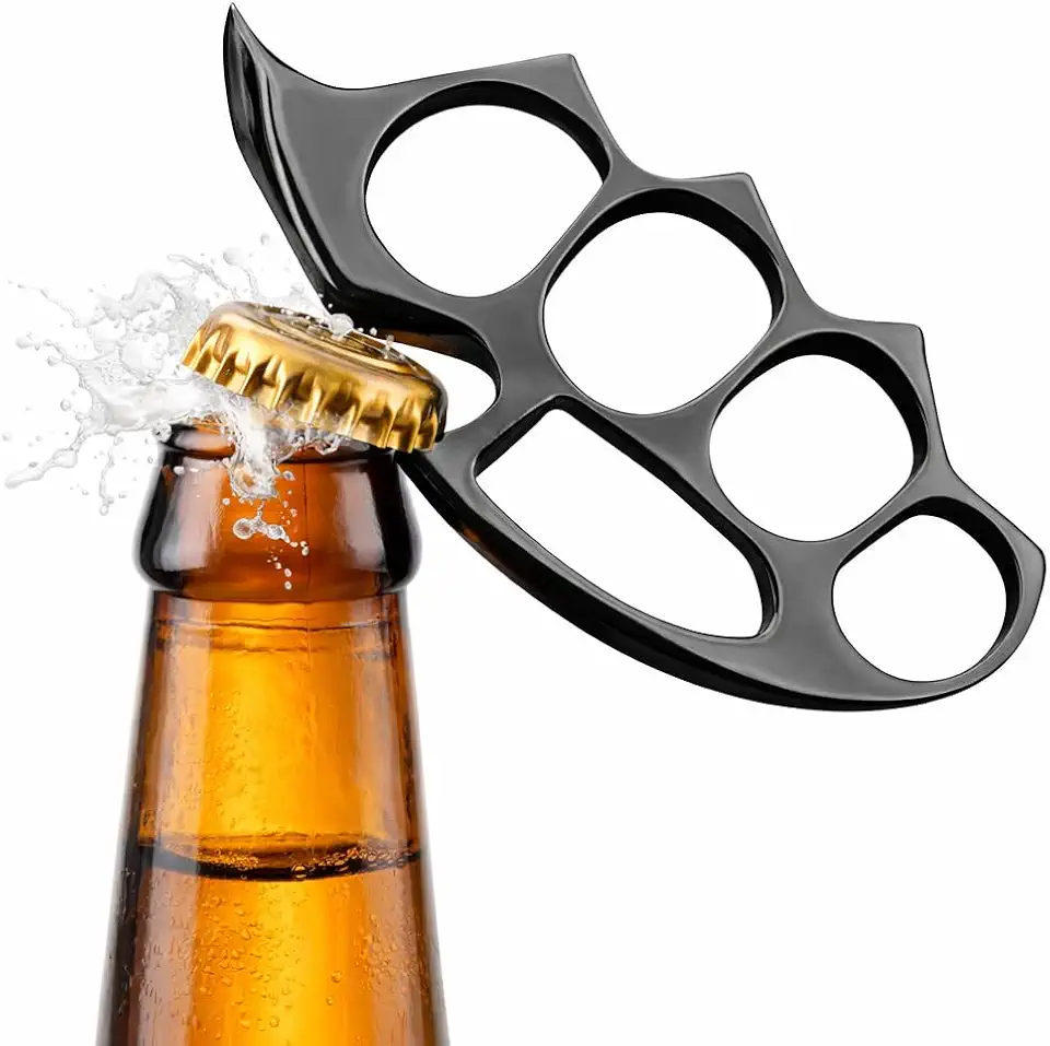 Stainless Steel Bottle Opener - Compact Beer Opener, Cool Gadgets for Men Daily Life, Home, Bar, Kitchen & Travel Camping ...