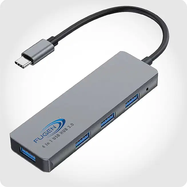 Fugen 4-in-1 USB C Hub Docking Station Type C, 4-Port USB 3.0, Charging - 5Gbps High-Speed Fast Data Transfer Universally Compatible for All USB, Laptops, Mobile, LCD, Tablets, Smartphones, PC