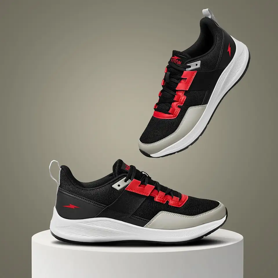 BRUTON Sport Shoes Running Shoes for Men(SNK-952-BLACK-8_PT_BAZ)