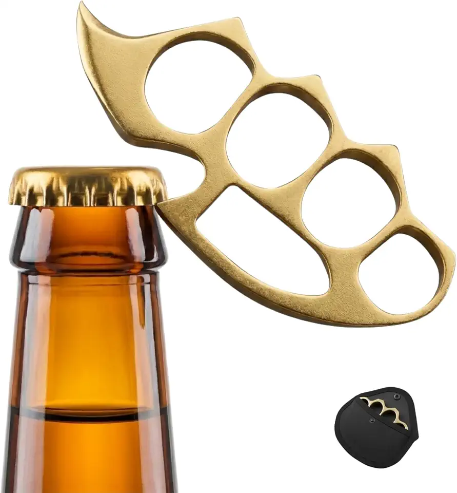 QUALIFT Stainless Steel Bottle Opener - Compact Beer Opener, Cool Gadgets for Men Daily Life, Home, Bar, Kitchen & Travel ...