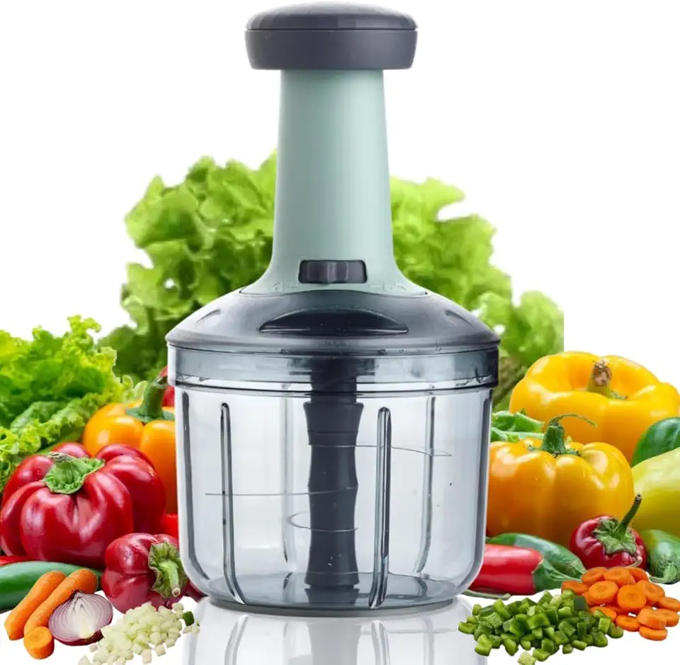 Xmart India Chopper for Kitchen Use, 900ml Push Chopper with 5 Blades, Vegetable Cutter Kitchen Accessories Items for Home...